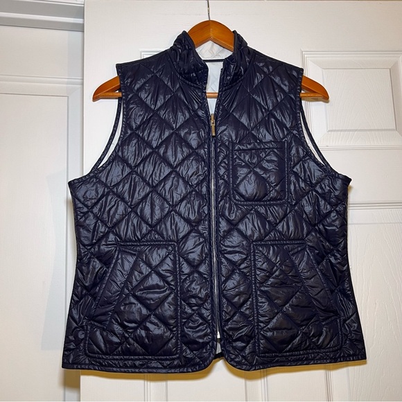 Lauren Ralph Lauren Quilted Reversible Vest Navy and White - Picture 1 of 9